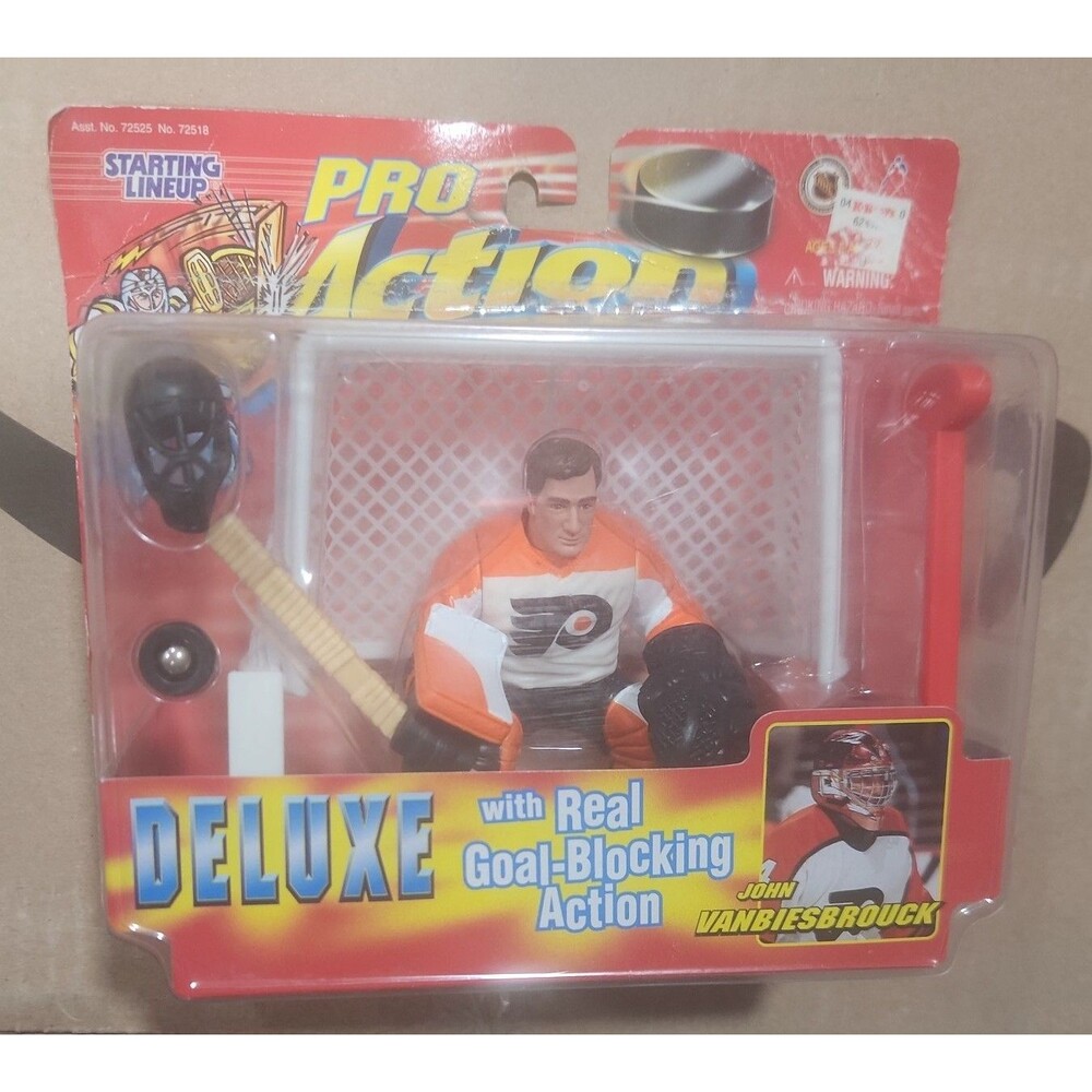 VTG 1998 Kenner Starting Lineup Pro Action John Vanbiesbrouck Flyers Goalie New